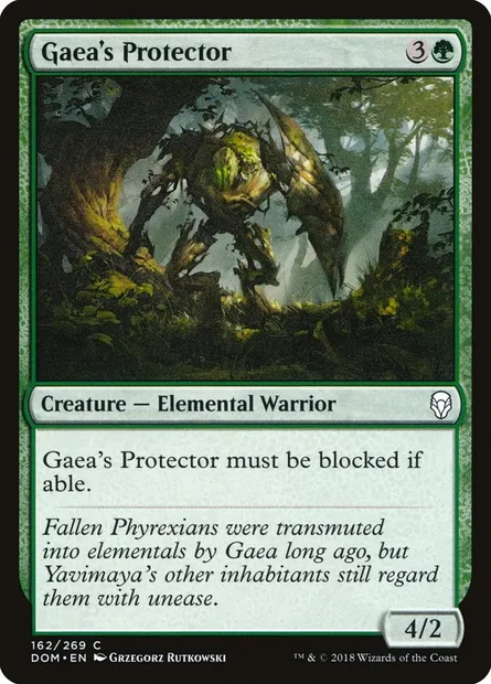 Gaea's Protector, Magic card DOM 162 — Dominaria set