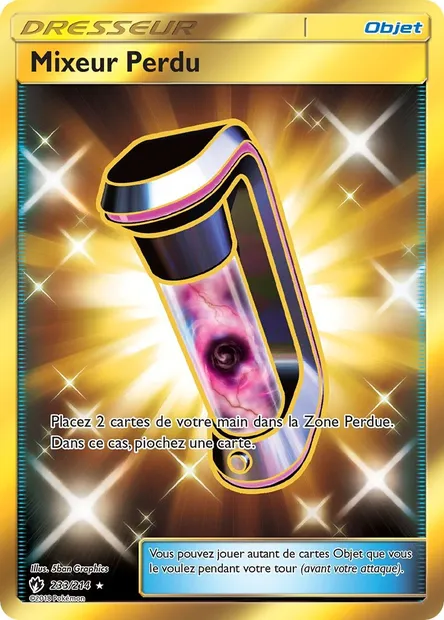 Mixeur Perdu, carte Pokémon LOT 233 — extension Tonnerre Perdu
