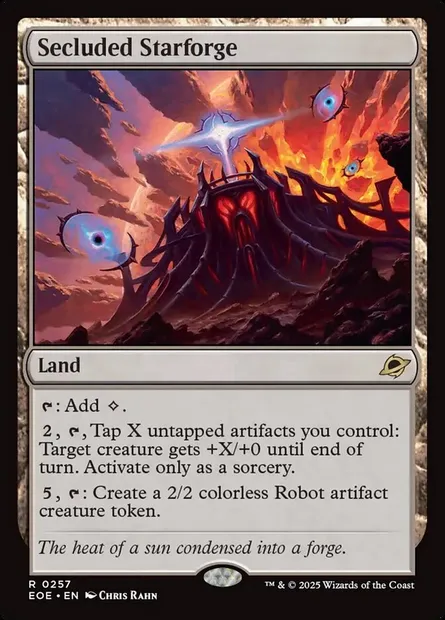 Secluded Starforge, Magic card EOE 257 — Edge of Eternities set