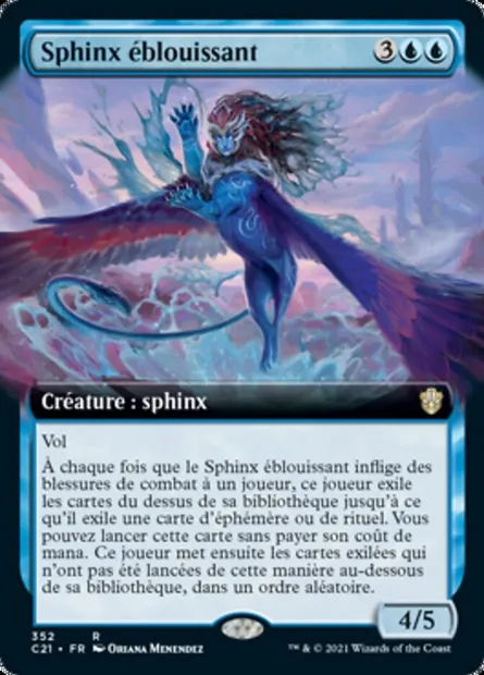 Sphinx éblouissant, carte Magic C21 352 — extension Commander 2021