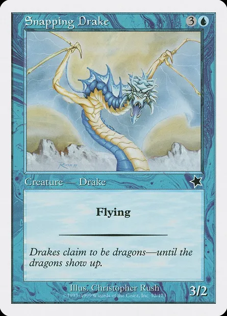 Snapping Drake, Magic card S99 52 — Starter 1999 set