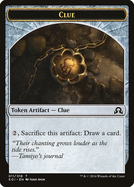 Clue, carte Magic TSOI 11 — extension Shadows over Innistrad Tokens