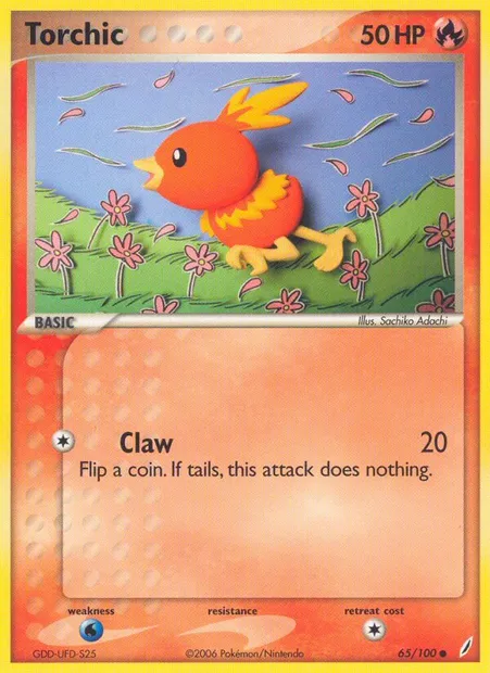 Torchic, Pokémon card CG 65 — Crystal Guardians set