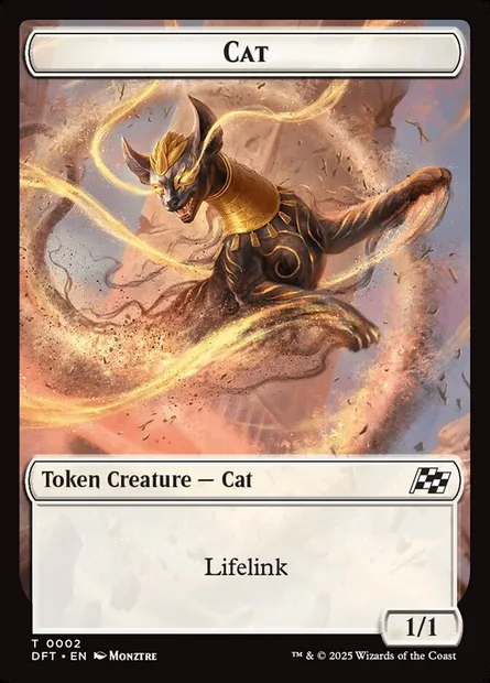Cat, carte Magic TDFT 2 — extension Aetherdrift Tokens