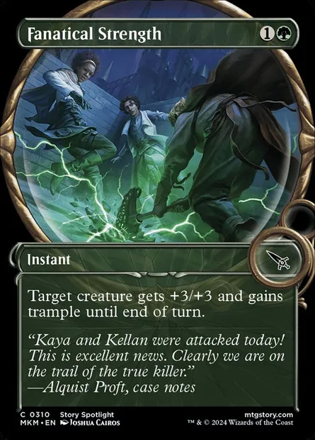 Fanatical Strength, Magic card MKM 310 — Murders at Karlov Manor set