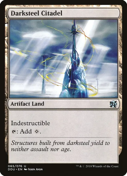 Darksteel Citadel, Magic card DDU 65 — Duel Decks: Elves vs. Inventors set