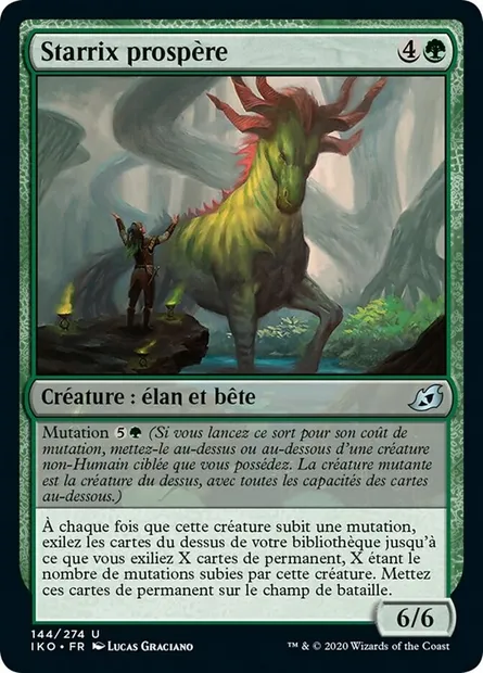 Starrix prospère, carte Magic IKO 144 — extension Ikoria: Lair of Behemoths