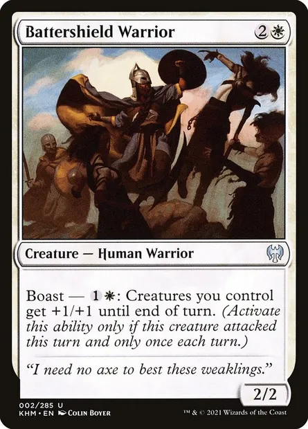 Battershield Warrior, Magic card KHM 2 — Kaldheim set