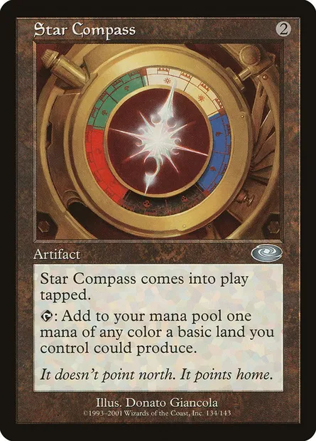 Star Compass, Magic card PLS 134 — Planeshift set