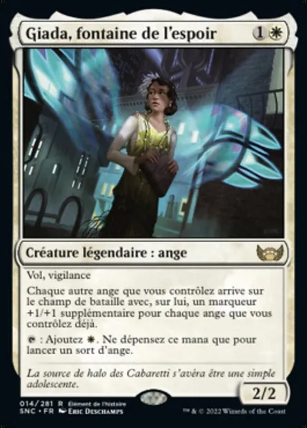 Giada, fontaine de l'espoir, carte Magic SNC 14 — extension Les rues de la Nouvelle-Capenna