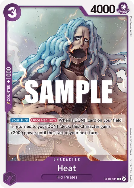 Heat, carte One Piece ST10-011 — extension The Three Captains