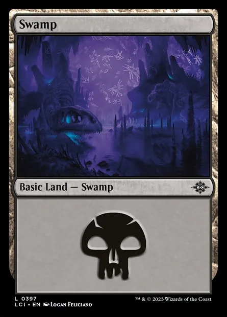 Swamp, Magic card LCI 397 — The Lost Caverns of Ixalan set
