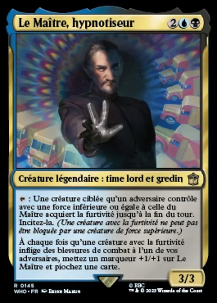 Le Maître, hypnotiseur, carte Magic WHO 145 — extension Doctor Who