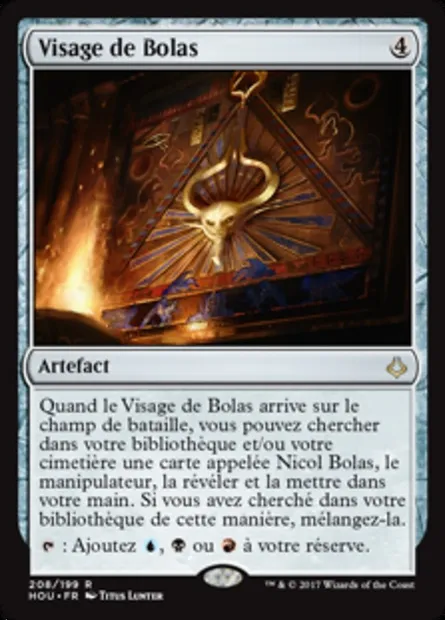 Visage de Bolas, carte Magic HOU 208 — extension L’âge de la destruction