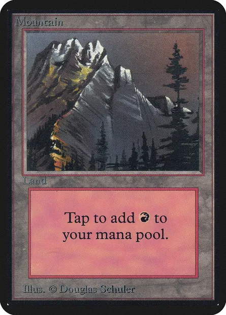 Mountain, Magic card LEA 292 — Limited Edition Alpha set