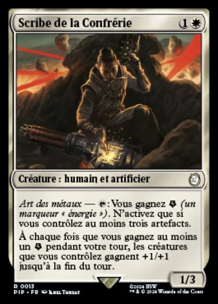 Scribe de la Confrérie, carte Magic PIP 13 — extension Fallout