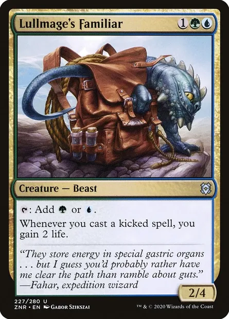 Lullmage's Familiar, Magic card ZNR 227 — Zendikar Rising set