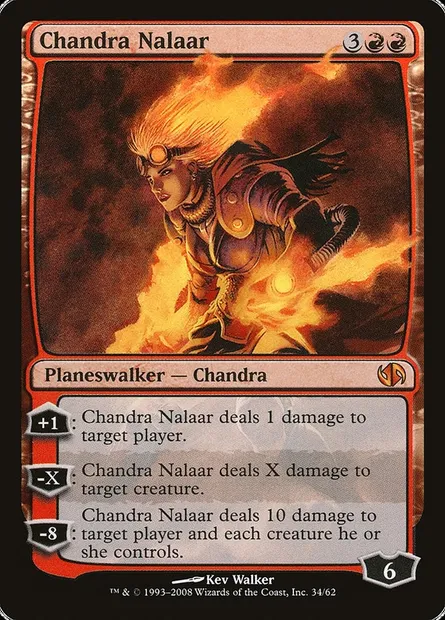 Chandra Nalaar, Magic card DD2 34 — Duel Decks: Jace vs. Chandra set