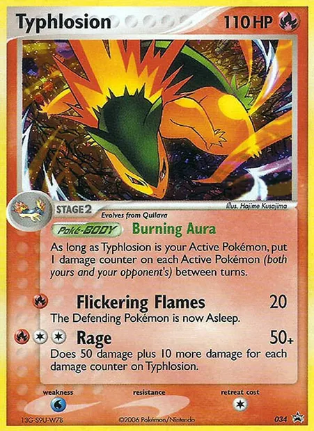 Typhlosion, Pokémon card PR-NP 34 — Nintendo Black Star Promos set