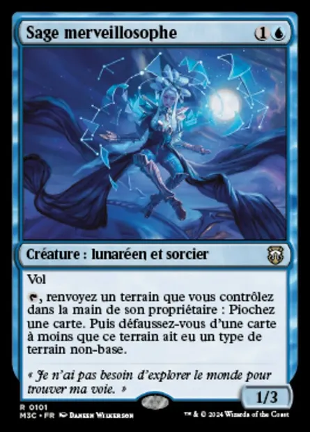 Sage merveillosophe, carte Magic M3C 101 — extension Modern Horizons 3 Commander