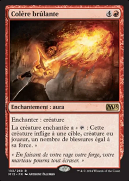Colère brûlante, carte Magic M15 133 — extension Magic 2015