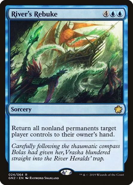River's Rebuke, Magic card GN2 24 — Game Night 2019 set