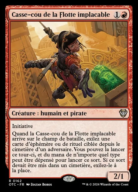 Casse-cou de la Flotte implacable, carte Magic OTC 162 — extension Outlaws of Thunder Junction Commander