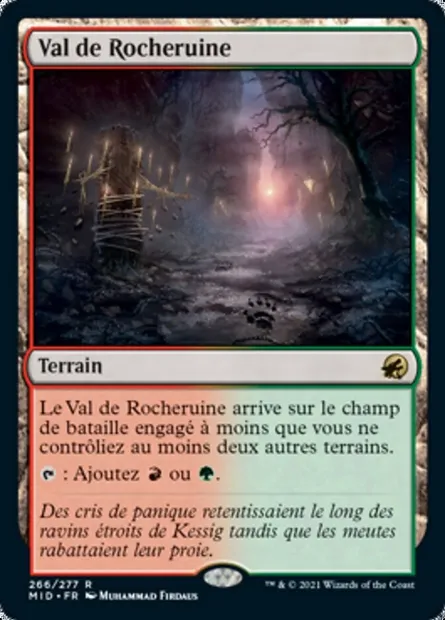 Val de Rocheruine, carte Magic MID 266 — extension Innistrad : chasse de minuit