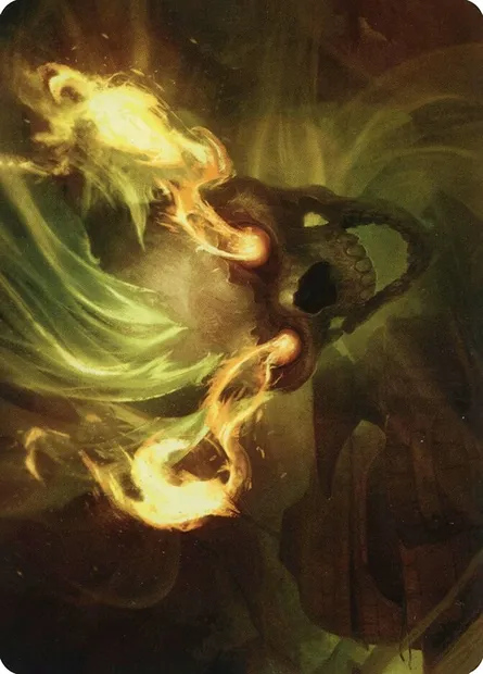 Flameskull // Flameskull, carte Magic AAFR 14 — extension Adventures in the Forgotten Realms Art Series