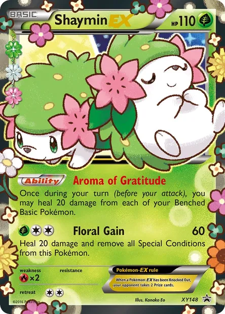 Shaymin EX, Pokémon card XY 148 — XY Black Star Promos set