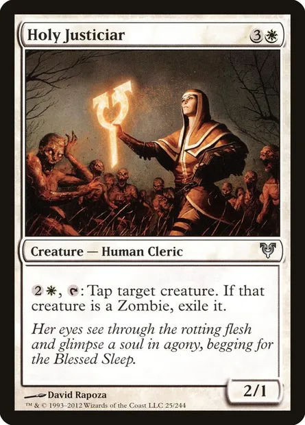 Holy Justiciar, Magic card AVR 25 — Avacyn Restored set