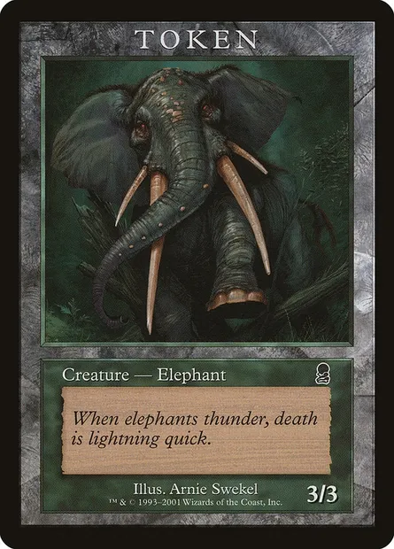 Elephant, carte Magic PR2 5 — extension Magic Player Rewards 2002