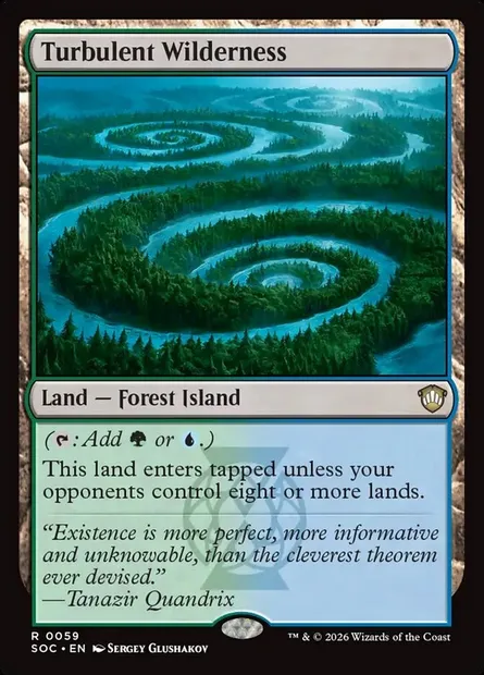 Turbulent Wilderness, Magic card SOC 59 — Secrets of Strixhaven Commander set
