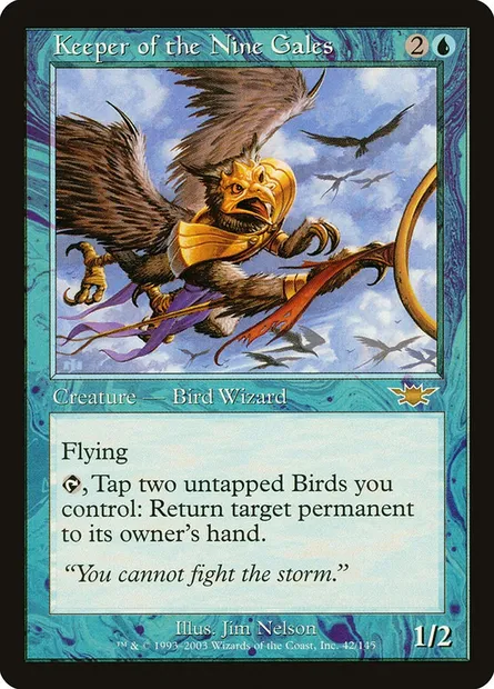 Keeper of the Nine Gales, Magic card LGN 42 — Legions set