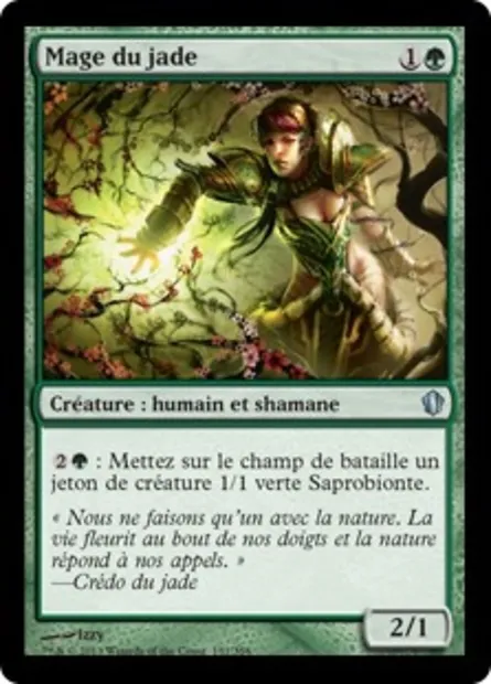 Mage du jade, carte Magic C13 151 — extension Commander 2013
