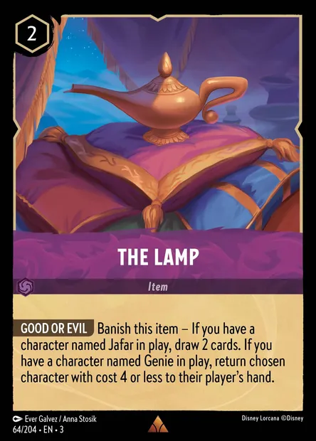 The Lamp, Disney Lorcana card CH3-064 — Into the Inklands set