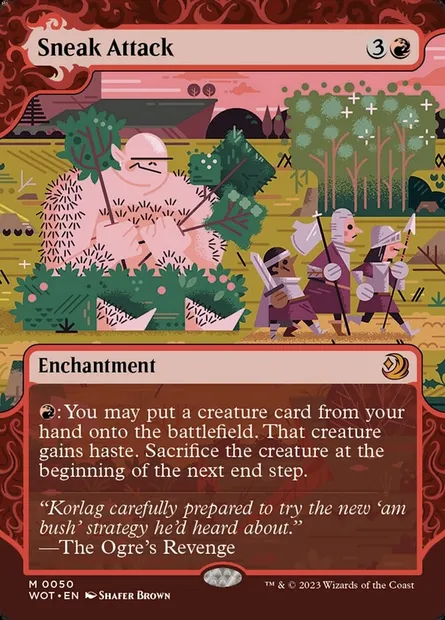 Sneak Attack, Magic card WOT 50 — Wilds of Eldraine: Enchanting Tales set