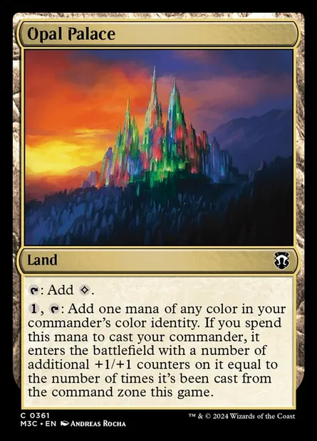Opal Palace, Magic card M3C 361 — Modern Horizons 3 Commander set