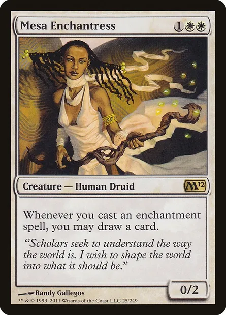Mesa Enchantress, Magic card M12 25 — Magic 2012 set