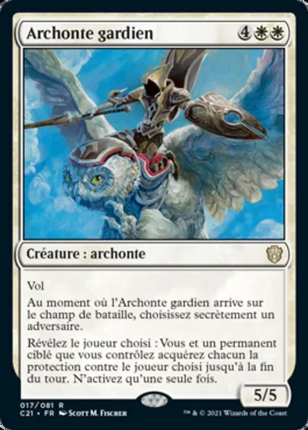 Archonte gardien, carte Magic C21 17 — extension Commander 2021