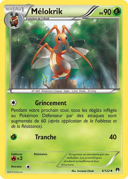Mélokrik, carte Pokémon BKP 6 — extension Rupture Turbo