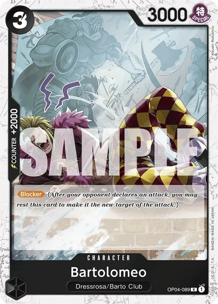 Bartolomeo, One Piece card OP04-089 — KINGDOMS OF INTRIGUE set