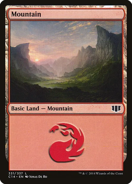 Mountain, Magic card C14 331 — Commander 2014 set