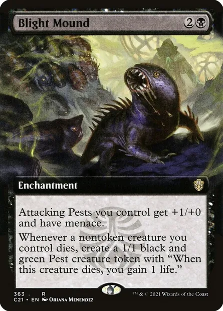 Blight Mound, Magic card C21 363 — Commander 2021 set