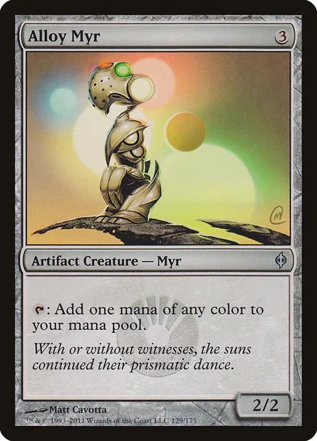 Alloy Myr, Magic card NPH 129 — New Phyrexia set