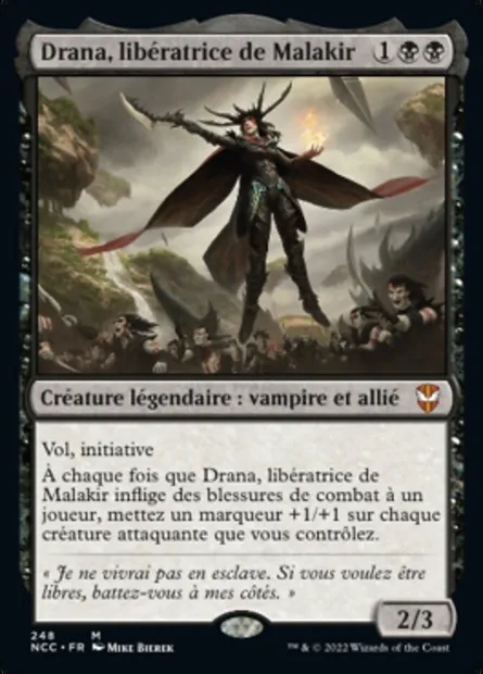 Drana, libératrice de Malakir, carte Magic NCC 248 — extension New Capenna Commander