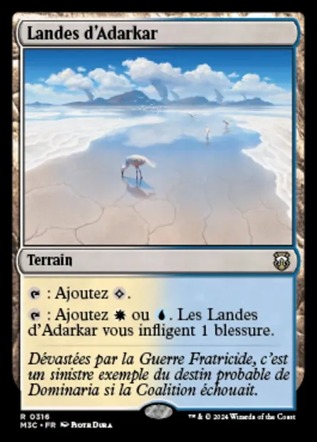 Landes d'Adarkar, carte Magic M3C 316 — extension Modern Horizons 3 Commander