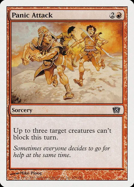 Panic Attack, Magic card 8ED 209 — Eighth Edition set