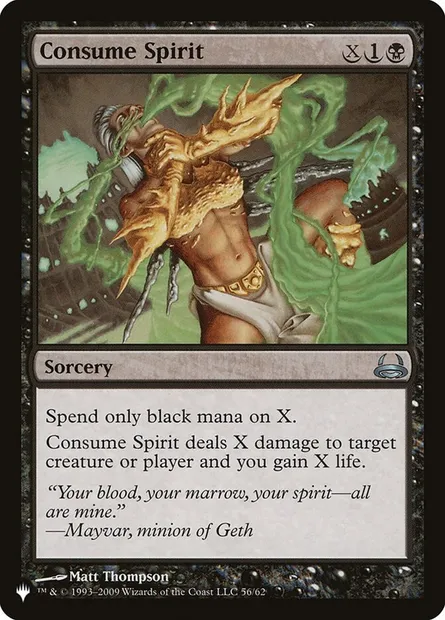 Absorption de l'esprit, carte Magic PLST DDC-56 — extension The List