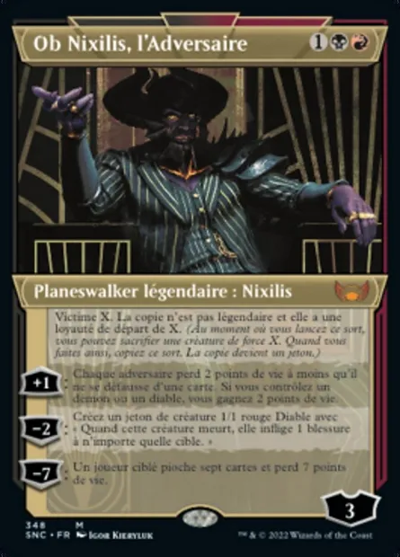 Ob Nixilis, l'Adversaire, carte Magic SNC 348 — extension Les rues de la Nouvelle-Capenna